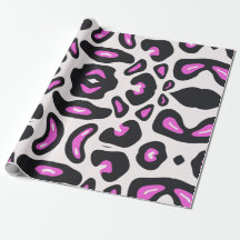 Pink Black Leopard Animal Print