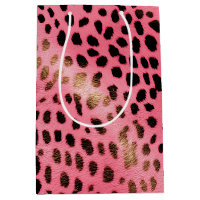 Pink Black Leopard Print Abstract