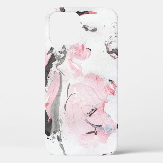 Pink Black Marble: Hand Drawn Case-Mate iPhone Case (Back)