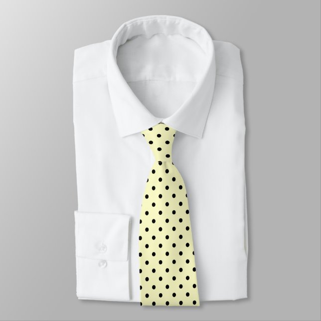 Pink black polka dot tie (Tied)