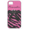 Pink & Black Printed Zebra Glitter & Bow