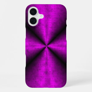 Pink Black Rainbow in Elephant Skin Leather Optik iPhone 16 Plus Case