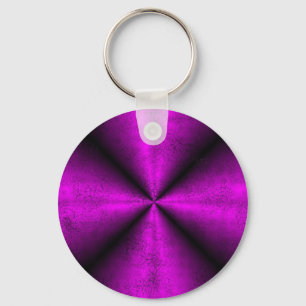 Pink Black Rainbow in Elephant Skin Leather Optik Key Ring