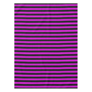 Pink Black Stripes Seamless Pattern Tablecloth