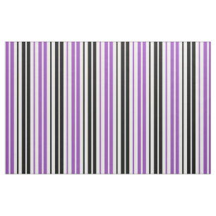 Pink Black White Stripes Pattern Design  Fabric