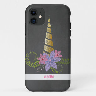 pink blackboard unicorn custom phone case