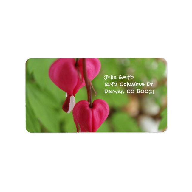 Pink Bleeding Hearts Label (Front)