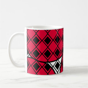 Pink Blob Harlequin  Coffee Mug