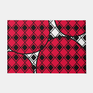 Pink Blob Harlequin Doormat