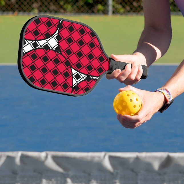 Pink Blob Harlequin  Pickleball Paddle (Insitu)