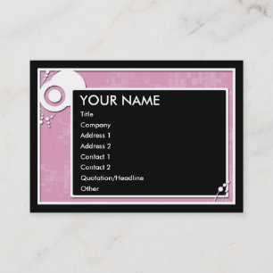 pink block scheme business card