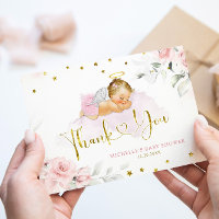 Pink Blonde Angel Baby Heaven Sent Baby Shower