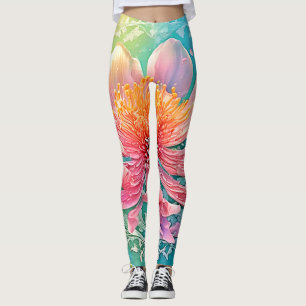 Pink Bloom Butterfly Dream Leggings