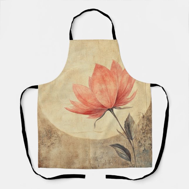 Pink Bloom & Moonlit Serenity Apron (Front)