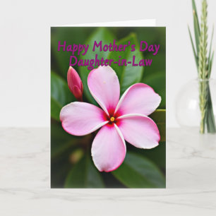 Pink Bloom Mothers Day Daughter Card