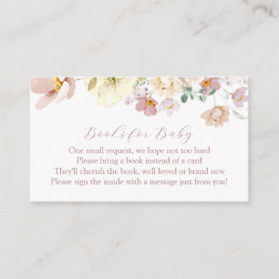 Pink Blooming Flowers Books for Baby Enclosure Car Card