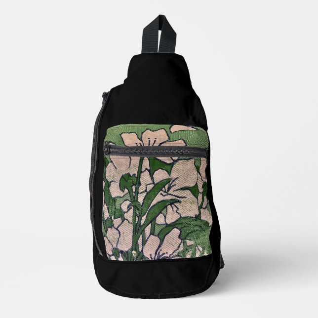 Pink Blossom Cascade  Sling Bag (Front)