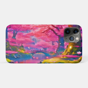 Pink Blossom Forest Design iPhone 11 Pro Case