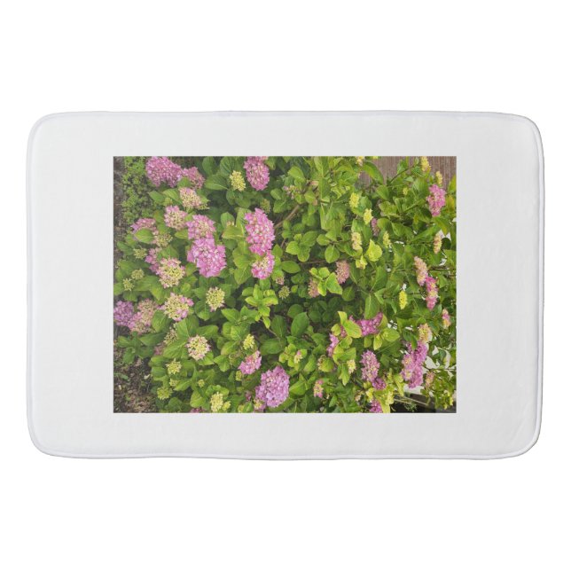 Pink Blossom Garden Bath Mat (Front)