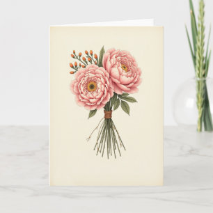Pink Blossom Mothers Day Card