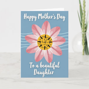 Pink Blossom Mothers Day Daughter Card