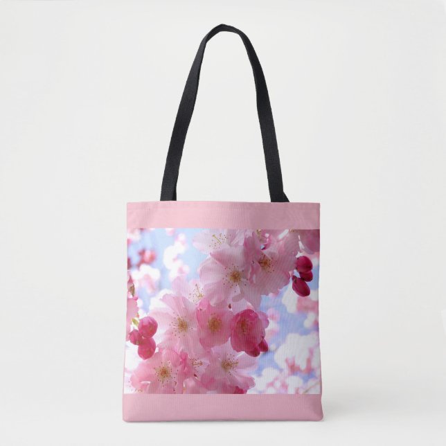 Pink blossom tote bag (Front)