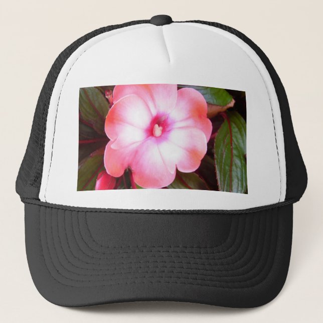 Pink Blossom Trucker Hat (Front)