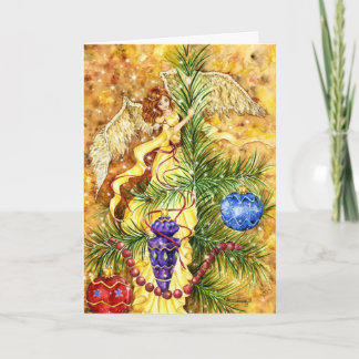 Pink Blossom View Holiday Card