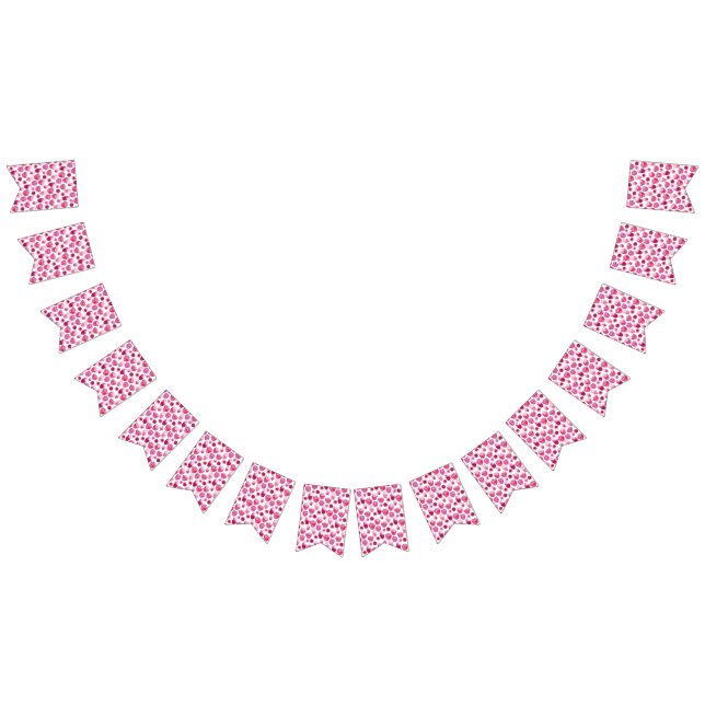 Pink Blossom Watercolor Floral Bunting (All)