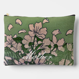 Pink BlossomGreen Print Cut Sew Bag