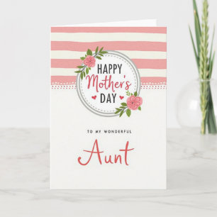 Pink Blossoms Aunts Day Card