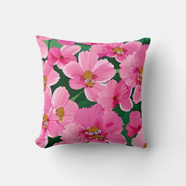 Pink Blossoms Cushion (Front)