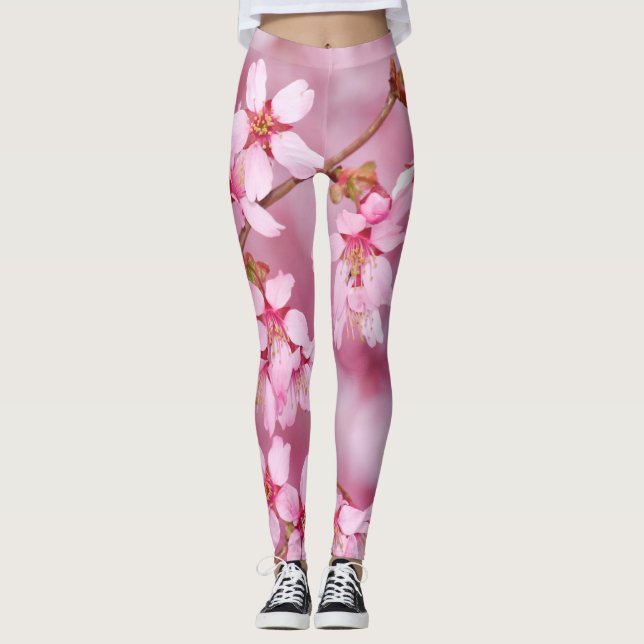 Pink Blossoms Leggings (Front)