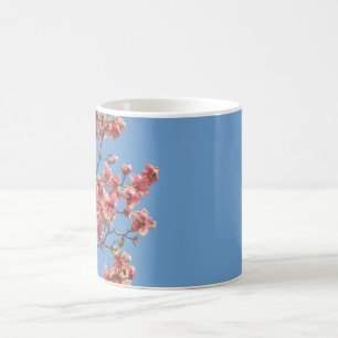 Pink blossoms on Mug, customise with text Coffee Mug