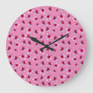 Pink Blossoms, Wall Clock
