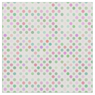 pink, blue, and green polka dots fabric