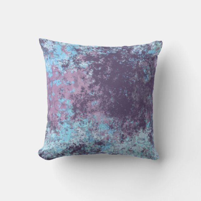 pink blue and purple  cushion (Front)