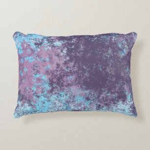 pink blue and purple decorative cushion