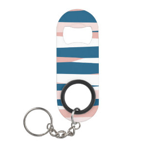 Pink Blue and White Abstract