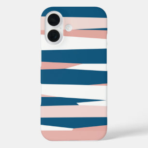 Pink blue and white iPhone 16 case