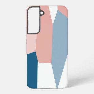 Pink blue and white samsung galaxy case