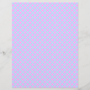 Pink & Blue Baby Plaid Scrapbook Craft Paper Pages