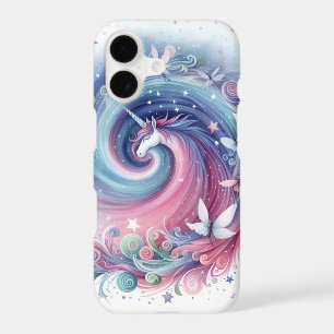 Pink Blue Cute Unicorn iPhone / iPad case