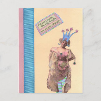 Pink & Blue Dah-ling Postcard