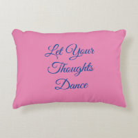 Pink Blue Dance Inspirational Word Quote Girly