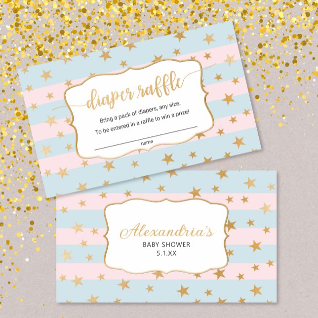 Pink Blue Diaper Raffle card (Creator Uploaded)