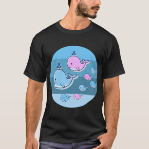 pink blue fish T-Shirt