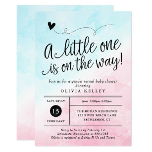 Gender Reveal Invitations Zazzle Com Au