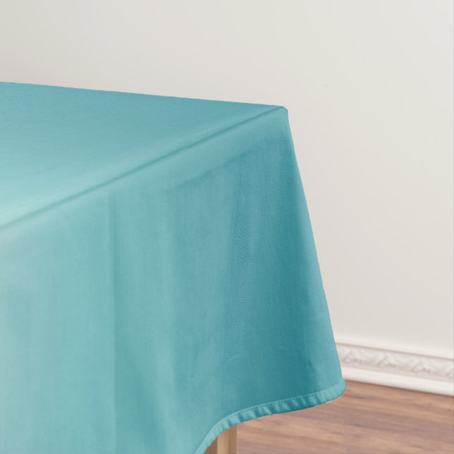 Pink & Blue Gradient Dusty Rose Aqua & Teal Ombre Tablecloth (In Situ)