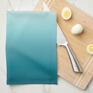 Pink & Blue Gradient Dusty Rose Aqua & Teal Ombre Tea Towel